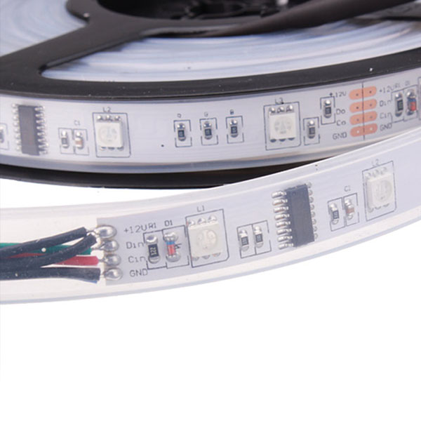 LPD6803 DC12V Series Flexible LED Strip Lights, Programmable Pixel Full Color Chasing, Outdoor Waterproof IP67, 150LEDs 16.4ft Per Reel By Sale